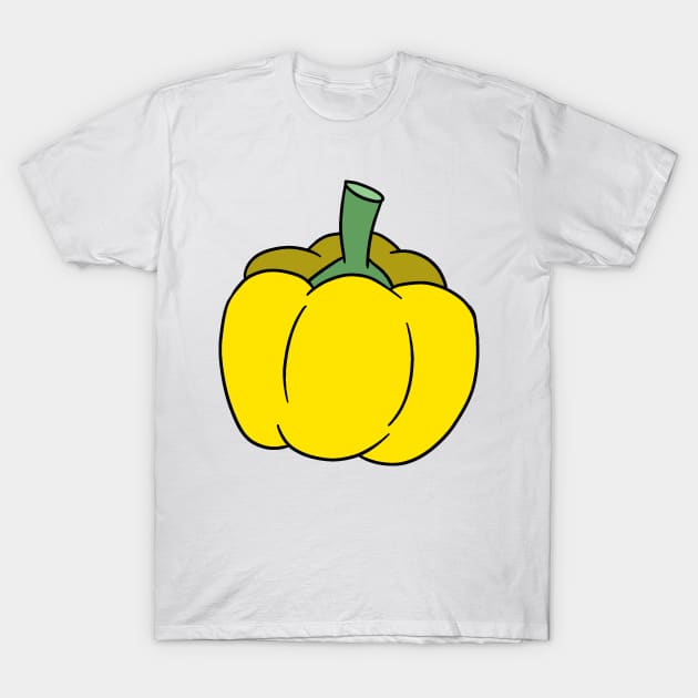 Yellow Bell Pepper T-Shirt by saradaboru